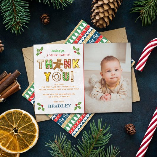Oh Magnetisch! Gingerbrood Cookie Elke leeftijd fo Bedankkaart