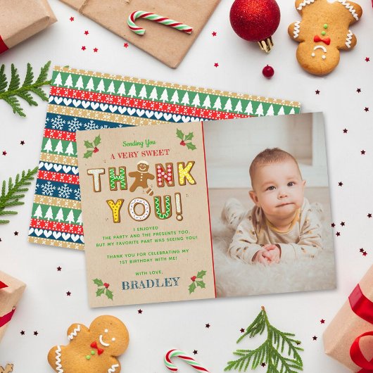 Oh Magnetisch! Gingerbrood Cookie Elke leeftijd fo Bedankkaart