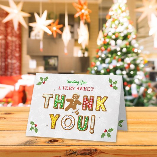 Oh Magnetisch! Gingerbrood Cookie Elke leeftijd fo Bedankkaart