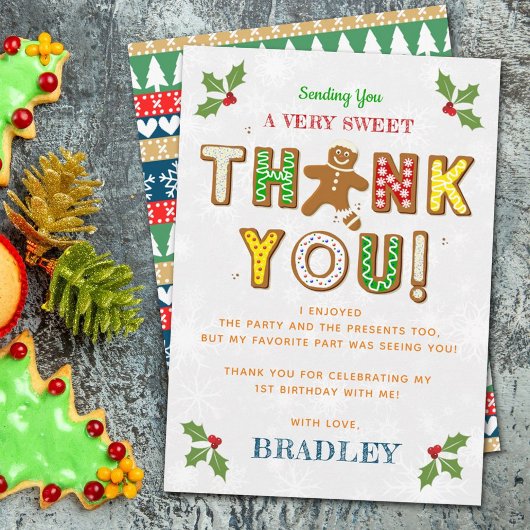 Oh Magnetisch! Gingerbrood Koekje Elke dag Bedankkaart