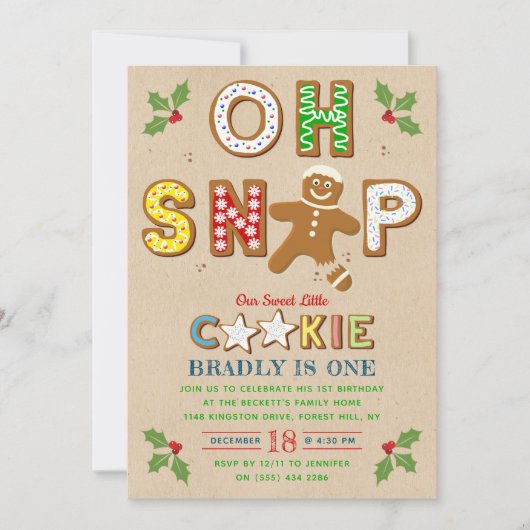 Oh Magnetisch! Gingerbrood Koekje Elke dag Kaart (Voorkant)