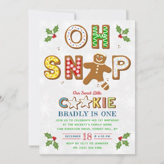 Oh Magnetisch! Gingerbrood Koekje Elke dag Kaart (Voorkant)