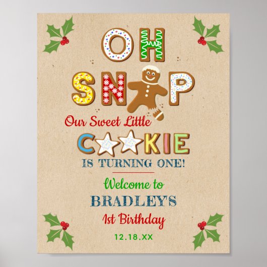 Oh Magnetisch! Gingerbrood Koekje Elke dag Poster (Voorkant)