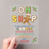 Oh Magnetisch! Gingerbrood Koekjesbeurs-feestdag Acryl Uitnodigingen (Insitu (Draagbaar))