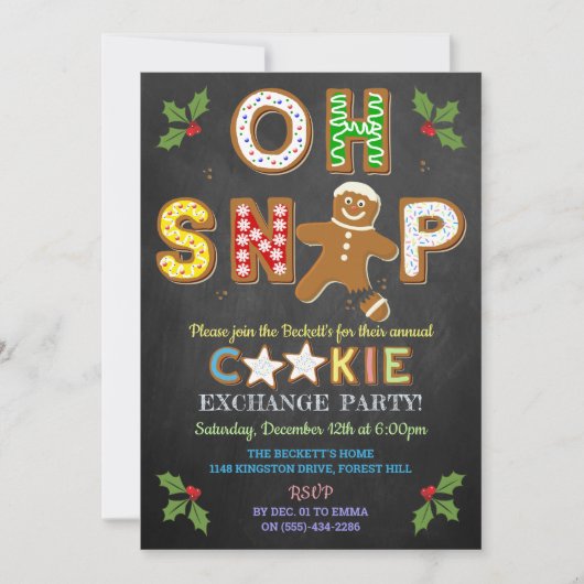 Oh Magnetisch! Gingerbrood Koekjesbeurs-feestdag Kaart (Voorkant)