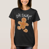 Oh Magnetisch! Gingerbrood Man Cookie Funny Broken T-shirt (Voorkant)
