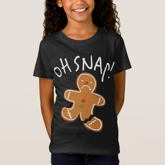 Oh Magnetisch! Gingerbrood Man Cookie Funny Broken T-shirt (Voorkant)