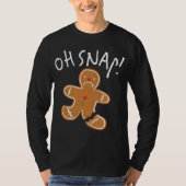 Oh Magnetisch! Gingerbrood Man Cookie Funny Broken T-shirt (Voorkant)