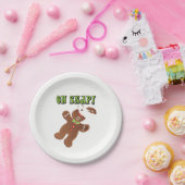 Oh Magnetisch! Gingerbrood Man Cookie Papieren Bordje (Feest)