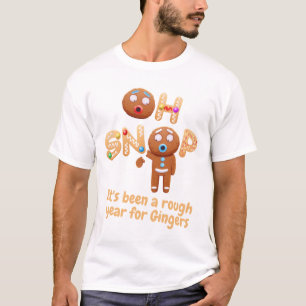 Oh, Magnetisch Gingerbrood Man kerstt-shirt T-shirt