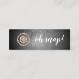 Oh Magnetisch! Glitter Photographer Mini Visitekaa Mini Visitekaartje