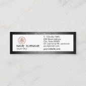 Oh Magnetisch! Glitter Photographer Mini Visitekaa Mini Visitekaartje (Achterkant)