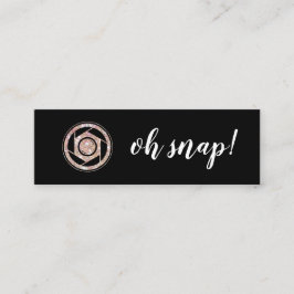 Oh Magnetisch! Glitter Photographer Mini Visitekaa Mini Visitekaartje