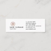 Oh Magnetisch! Glitter Photographer Mini Visitekaa Visitekaartje (Achterkant)