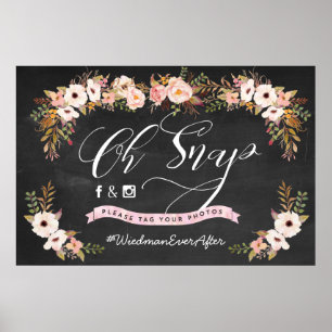 Oh Magnetisch! Hashtag Wedding Poster