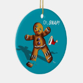 Oh Magnetisch! Kerstversiering (blauwgroen) Keramisch Ornament (Rechts)