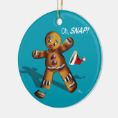 Oh Magnetisch! Kerstversiering (blauwgroen) Keramisch Ornament (Links)