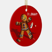 Oh Magnetisch! Kerstversiering (rood) Keramisch Ornament (Rechts)