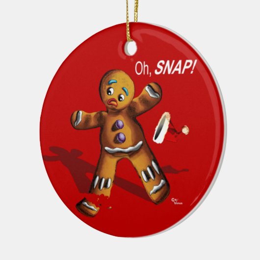 Oh Magnetisch! Kerstversiering (rood) Keramisch Ornament (Links)