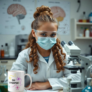 Oh Magnetisch! Science Neuron Biology Teacher Funn Koffiemok