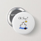 Oh Magnetisch! (Snowman smelten) Ronde Button 5,7 Cm (Voorkant /achterkant)