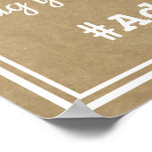 Oh Magnetisch! Sociale media hashtag Weddenschap Poster (Hoek)