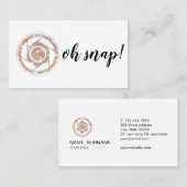 Oh Magnetisch! Visitekaartje Glitter Fotograaf (Voorkant / Achterkant)