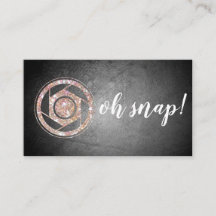 Oh Magnetisch! Visitekaartje Glitter Fotograaf