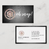 Oh Magnetisch! Visitekaartje Glitter Fotograaf (Voorkant / Achterkant)