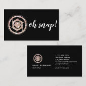 Oh Magnetisch! Visitekaartje Glitter Fotograaf (Voorkant / Achterkant)