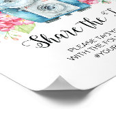 Oh Magnetische  camera Hashtag Weddenschap Poster (Hoek)