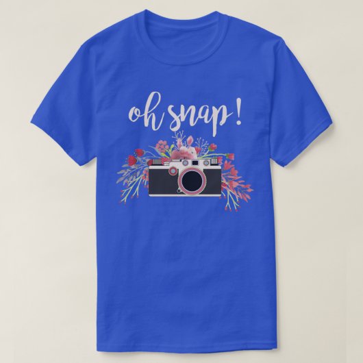 Oh Magnetische fotografie Gift  camera foto T-shirt (Design voorkant)