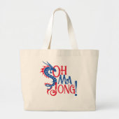 Oh Mah Jong! | Mah-Jongg Grote Tote Bag (Voorkant)