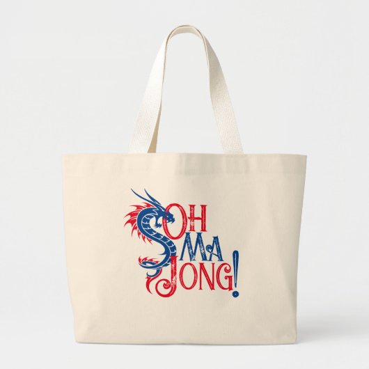 Oh Mah Jong! | Mah-Jongg Grote Tote Bag (Voorkant)
