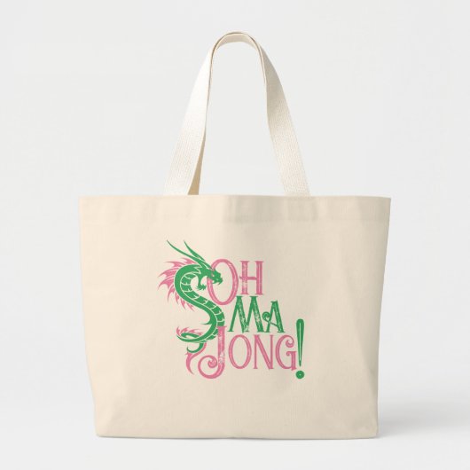 Oh Mah Jong! | Mah-Jongg Grote Tote Bag (Voorkant)