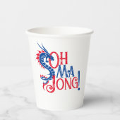 Oh Mah Jong! | Mah-Jongg Papieren Bekers (Voorkant)