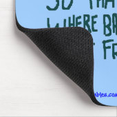 Oh Man dus waar baby's vandaan komen.. Muismat (Hoek)