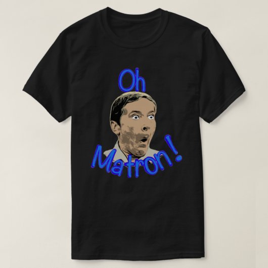 Oh matron! Kenneth Williams gaat verder met kamper T-shirt (Design voorkant)