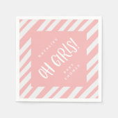 Oh meiden! Tweeling meisjes bedankt feest servet (Voorkant)