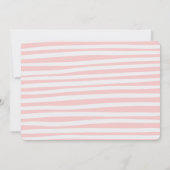 Oh meisje, baby shower feestuitnodiging kaart (Achterkant)