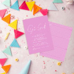 Oh meisje baby shower script helder roze elegant kaart<br><div class="desc">Oh meisje baby shower Script Modern Bright Cerise Roze Elegant Party Invitation Design.</div>