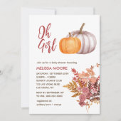 Oh Meisje Een kleine pompoen is op weg naar het ba Kaart (Voorkant)