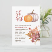 Oh Meisje Een kleine pompoen is op weg naar het ba Kaart (Staand voorkant)