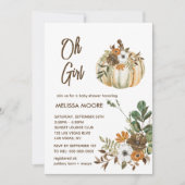 Oh Meisje Een kleine pompoen is op weg naar het ba Kaart (Voorkant)