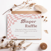 Oh meisje! Gingham Luier Raffle Baby shower | Plai Informatiekaartje