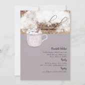 Oh Meisje Heet Chocolade Rustieke Baby Het Is Koud Kaart (Voorkant)