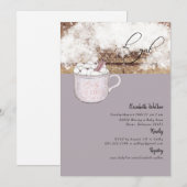 Oh meisje hete chocolade rustieke baby het is koud kaart (Voorkant / Achterkant)