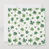 Oh Meisje Lucky Charm Baby shower Kaart (Achterkant)