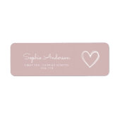 Oh meisje minimalistisch Baby shower Etiket (Voorkant)