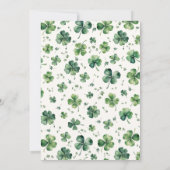 Oh meisje St. Patricks Day Baby shower Kaart (Achterkant)